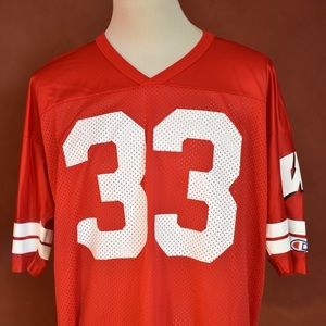 Vintage Champion Wisconsin Badgers Football Jersey